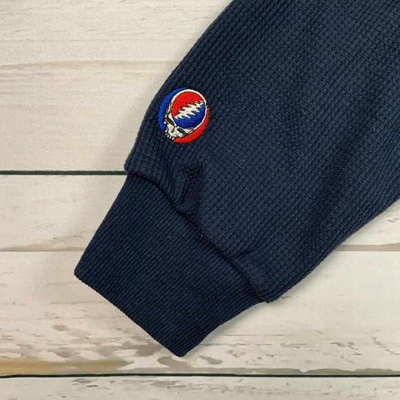 Grateful Dead Section 119 Shirt Mens XXLarge Blue Henley Casual Long Sleeve. - Picture 12 of 15